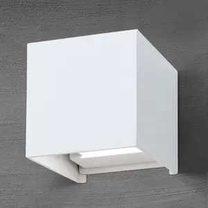 Orion Applique d’extérieur LED cubique Cube blancheVendu parluminaire