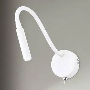 Orion Applique murale LED flexible Colin, blanche pas cher
