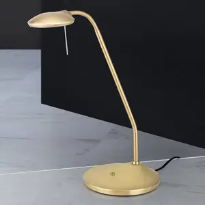 Orion Lampe à poser LED Cobra en laiton mat pas cher