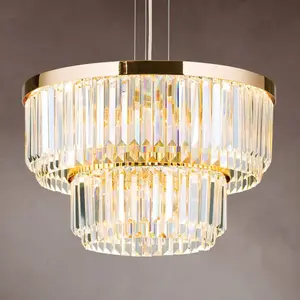 Orion Suspension LED Prism, ronde, Ø 55 cm, doréeVendu parluminaire