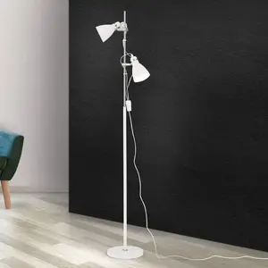 Orion Lampadaire School avec deux spots, blancVendu parluminaire