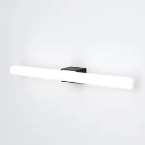 Orion Applique pour miroir LED Visagist, fixation noire pas cher
