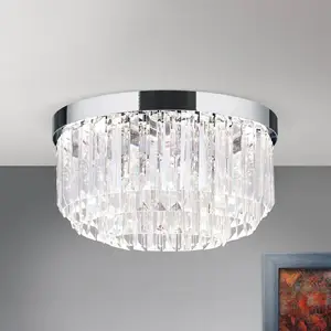 Orion Plafonnier LED Prism chromé, Ø 35 cmVendu parluminaire