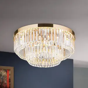 Orion Plafonnier LED Prism doré, Ø 55 cmVendu parluminaire