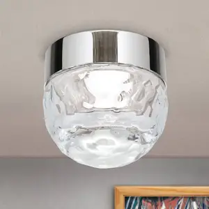 Orion Plafonnier LED Ball à 1 lampe, nickel, rond
