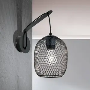 Orion Applique Georgina avec abat-jour cageVendu parluminaire