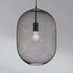 Orion Suspension Georgina avec abat-jour cage pas cher