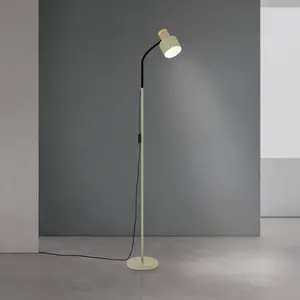 Orion Lampe sur pied Gili, acier, vert clair, hauteur 150 cm, E27Vendu parluminaire