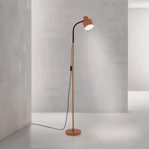 Orion Lampe sur pied Gili, acier, rouge corail, hauteur 150 cm, E27Vendu parluminaire