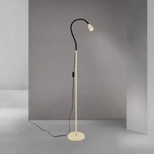 Orion Lampe sur pied Dotty, kaki, hauteur 145 cm, bras flexible, GU10Vendu parluminaire