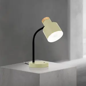 Orion Lampe à poser Gili, vert clair, acier, hauteur 35 cm, E27 pas cher