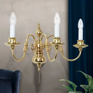 Orion Applique Imke à 3 lampes laiton poliVendu parluminaire