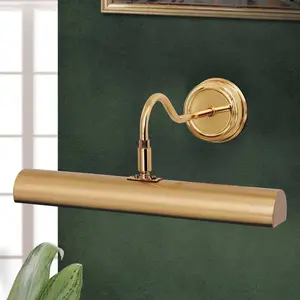 Orion Applique tableau Lariga aspect laiton 35 cm pas cher