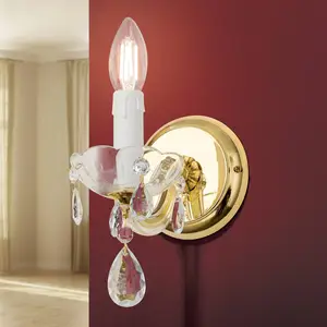 Orion Applique murale Marie Claire, verre cristal, à 1 lampe pas cher