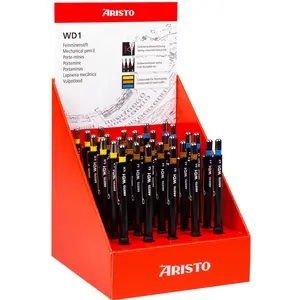 Aristo, Crayon à papier + critérium, Présentoir 30 porte-mines WD1, 7x... pas cher