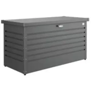 Coffre de jardin métal Biohort T130 gris foncé 460L pas cher