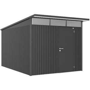 Abri de jardin métal Biohort AvantGarde A8 gris foncé simple porte surface totale 9.88 m² pas cher