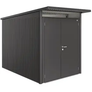Biohort Abri de jardin AvantGarde A3 double 230 - Métal - Gris foncé pas cher