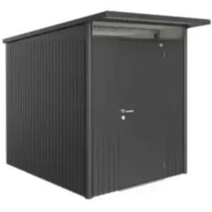 Abri de jardin métal Biohort AvantGarde A2 gris foncé simple porte surface totale 4.59 m² pas cher