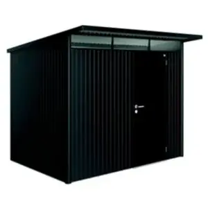 Abri de jardin métal Biohort AvantGarde A5 gris foncé simple porte surface totale 5.72 m² pas cher