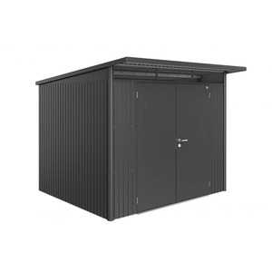 Abri de jardin métal Biohort AvantGarde A5 gris foncé double porte surface totale 5.72 m² pas cher