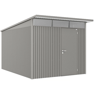 Abri de jardin métal Biohort AvantGarde A8 gris quartz double porte surface totale 9.88 m² pas cher