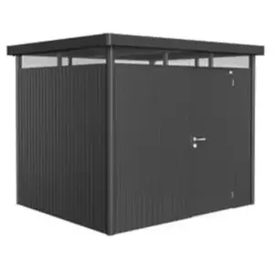Abri de jardin métal Biohort HighLine H3 gris foncé simple porte surface totale 6.46 m² pas cher