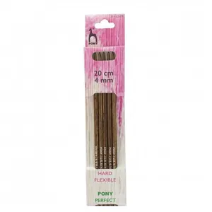 Aiguilles doubles pointes 20cm bois Perfect du N°3 au N°10 - Pony(...) -