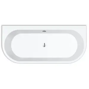 Repabad Livorno Baignoire semi-îlot, avec tablier, 0039046-0005, pas cher