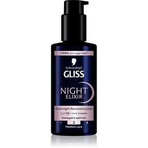 Schwarzkopf Gliss Night Elixir élixir sans rinçage anti-pointes fourch... pas cher