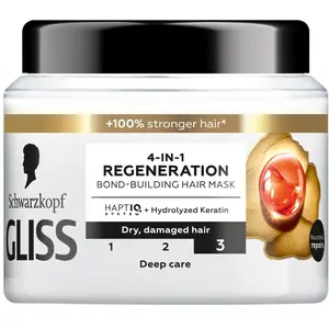 Comparateur de prix : Schwarzkopf Gliss Masque Capillaire Régénérant 4-en-1, 400 ml