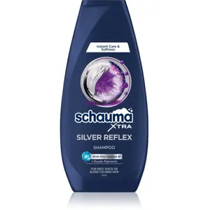 Schwarzkopf Schauma Silver Reflex shampoing neutralisant les reflets jaunes pour les cheveux blonds froids ayant subi une décoloration ou un balayage pas cher