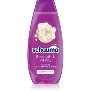 Schwarzkopf Schauma Strength & Vitality shampoing fortifiant pour cheveux fins et sans volume 400 ml pas cher