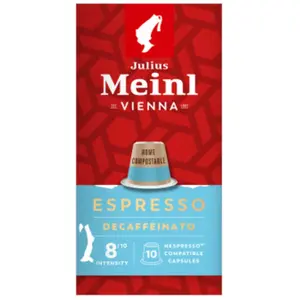 Capsules de café décaféiné Julius Meinl Espresso Decaffeinato pour mac... pas cher
