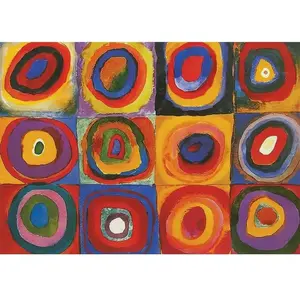 Piatnik Puzzle 1000 pièces : Kandinsky-carrés avec cercles pas cher