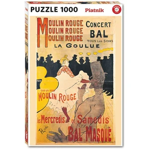 Piatnik Puzzle 1000 pièces : Toulouse-lautrec - La goulue pas cher