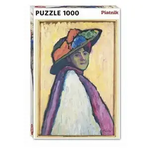 Piatnik Münter 559747 Puzzle 1000 pièces Motif Portrait de Marianne Von Werefkin Multicolore 68 x 48 cm pas cher