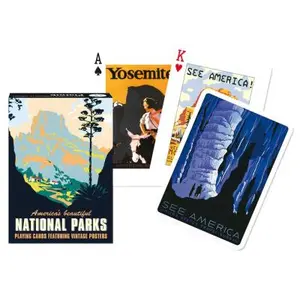 Jeu de cartes Professor puzzle Parc Nationaux Piatnik pas cher