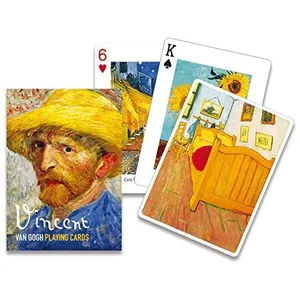 Jeu de 55 cartes VAN GOGH PIATNIK Multicolore pas cher