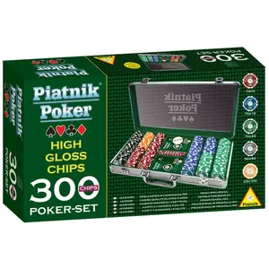 Comparateur de prix : Piatnik - 7903 - Jeu de Société - Malette de Poker - 300 Jetons High Gloss