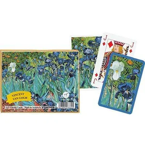 Coffret de 2 jeux de cartes VAN GOGH IRIS PIATNIK Multicolore pas cher