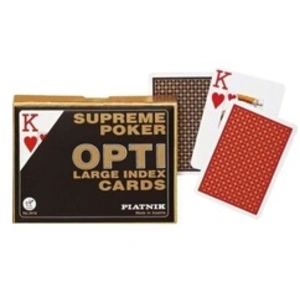 Comparateur de prix : Piatnik COFFRET 2 JEUX DE CARTES LISIBLES OPTI POKER