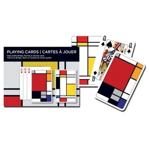 Coffret de 2 jeux de cartes SQUARES PIATNIK Multicolore pas cher