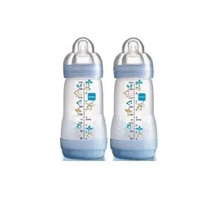 MAM Mam Biberon Anticolique Africa Bleu Lot De 2 Tétine Débit 2 (2 X 260 Ml)Vendu pardocmorris