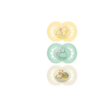 Mam Sucette Original + de 18 Mois Beige Lot de 3 Référence 20 pas cher