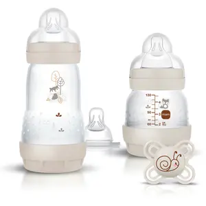 Comparateur de prix : MAM Coffret Naissance Sable (2 biberons+1 sucette+1 tétine débit 1)