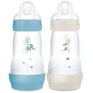 Comparateur de prix : MAM Easy Start 2 biberons anti-colique 2+ mois ocean sable 260ml
