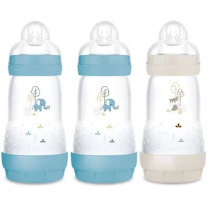 Comparateur de prix : MAM 3 biberons Easy Start 260ml Océan+Océan+Sable Tétine débit 2