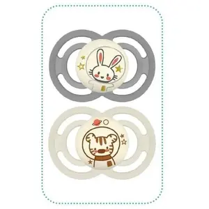 MAM Lot de 2 sucettes Perfect Nuit en silicone (18 mois et +)Vendu parcarrefour