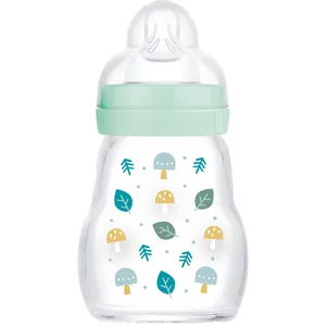 Comparateur de prix : MAM Biberon Verre - 170ml - Bleu - Tétine Débit 1